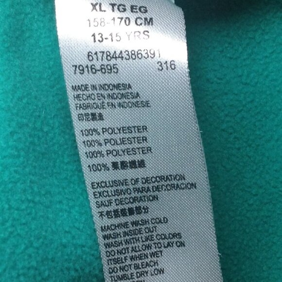 Nike SB Thermol Fit Juniors XL Nylon/Fleece hoodie, Graphic Print, 1/2 Zip, Y2K - Picture 6 of 6